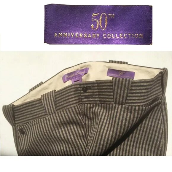NWOT 💜RL PURPLE LABEL 👀 50TH ANNIVERSARY COLLECTIONPANTS sz8 ~ PADDED !
